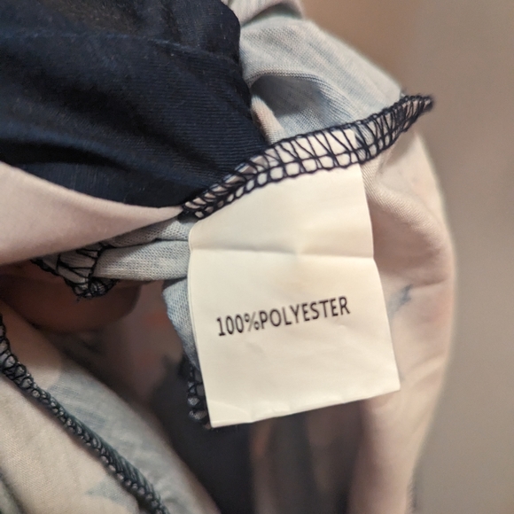 IHot women's XL blue halter top dress with floral flare knee length dress NWT - Picture 9 of 13